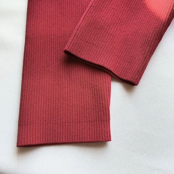 NWT TED BAKER VIENNIA LONG SLEEVE STRETCH KNIT FIT & FLARE DRESS IN DEEP PINK -L - Picture 14 of 16